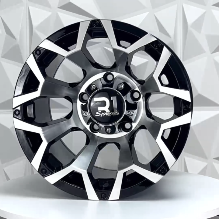 RIN 15X10 5-139.7 R1 SPORT 5302 BLACK MACHINE FACE ET-44 CB110